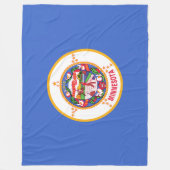 Couverture Polaire Drapeau d'État du Minnesota (Devant)