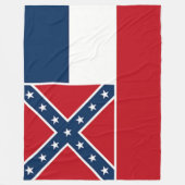 COUVERTURE POLAIRE DRAPEAU D'ÉTAT DU MISSISSIPPI (ACTUEL) (Devant)