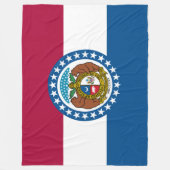 Couverture Polaire Drapeau d'État du Missouri (Devant)
