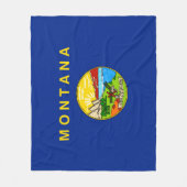 Couverture Polaire Drapeau d'État du Montana (Devant)