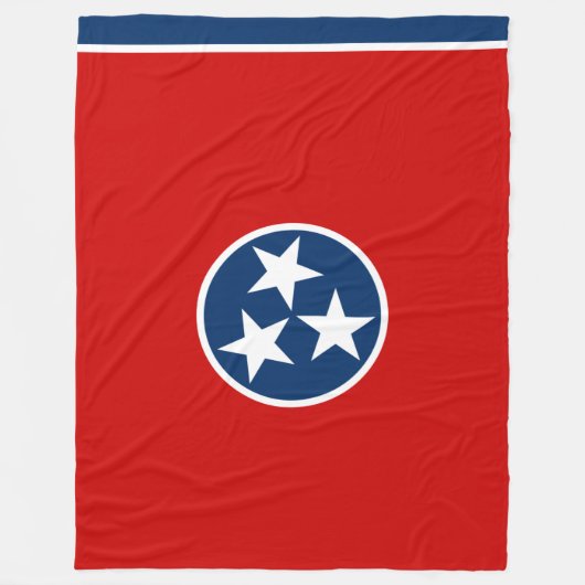 Couverture Polaire Drapeau d'État du Tennessee (Devant)