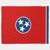 Couverture Polaire Drapeau d'État du Tennessee (Devant (Horizontal))