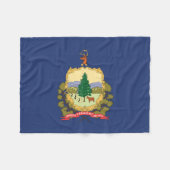 Couverture Polaire Drapeau d'État du Vermont (États-Unis) (Devant (Horizontal))