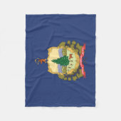 Couverture Polaire Drapeau d'État du Vermont (États-Unis) (Devant)