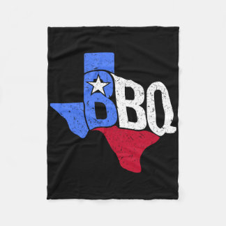 Couverture Polaire Drapeau D'État Et Carte Du Bbq Texas