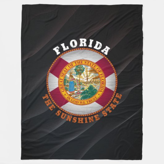 COUVERTURE POLAIRE DRAPEAU D'ÉTAT FLORIDE (Devant)