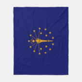 Couverture Polaire Drapeau d'état Indiana (Devant)