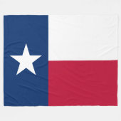 Couverture Polaire Drapeau d'État texan (Texas) (Devant (Horizontal))