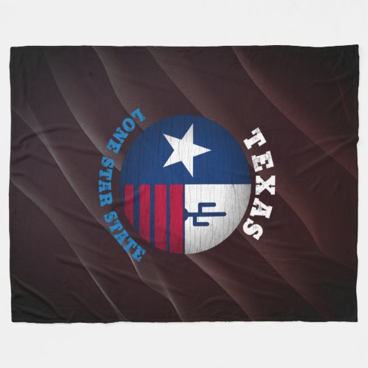 COUVERTURE POLAIRE DRAPEAU D'ÉTAT TEXAS LONE STAR (Devant (Horizontal))