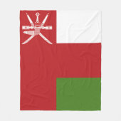 Couverture Polaire Drapeau d'Oman (Devant)