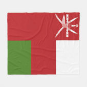 Couverture Polaire Drapeau d'Oman (Devant (Horizontal))