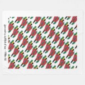 Couverture Polaire DRAPEAU DOMINICA Chrétien Personnalisé (Devant (Horizontal))