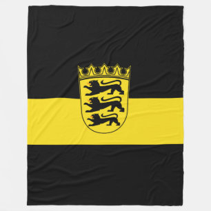 Couverture Polaire Drapeau du Bade-Wurtemberg Blanket en polaire