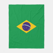 Couverture Polaire Drapeau du Brésil Bandeira do Brasil moyen (Devant)