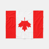 Couverture Polaire Drapeau du Canada (Devant (Horizontal))