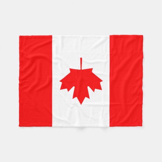 Couverture Polaire Drapeau du Canada (Devant (Horizontal))