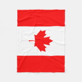 Couverture Polaire Drapeau du Canada (Devant)