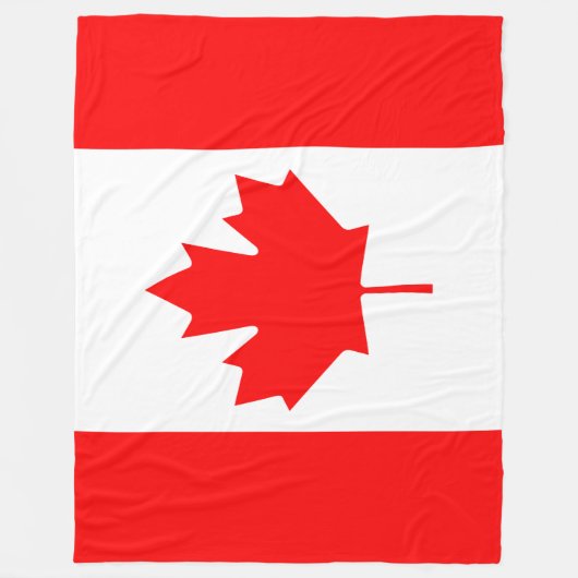 Couverture Polaire Drapeau du Canada (Devant)