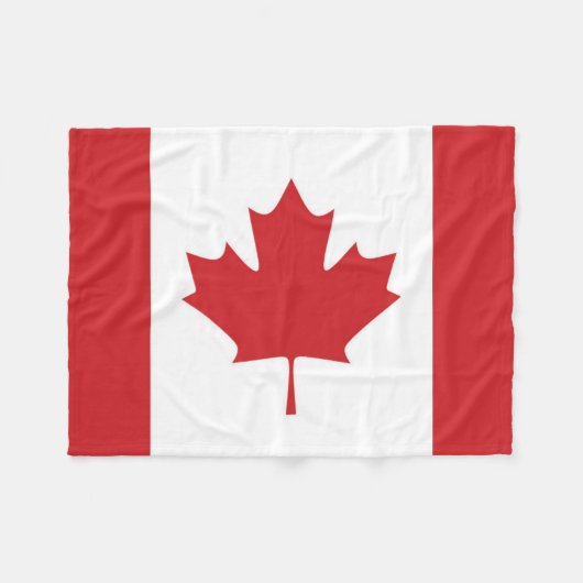 Couverture Polaire Drapeau du Canada (Devant (Horizontal))
