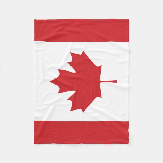 Couverture Polaire Drapeau du Canada (Devant)