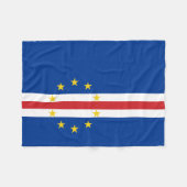Couverture Polaire Drapeau du Cap-Vert (Devant (Horizontal))