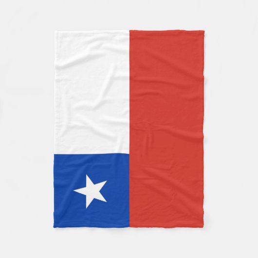 Couverture Polaire Drapeau du Chili (Devant)