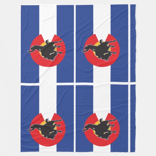 Couverture Polaire Drapeau du Colorado (Devant)