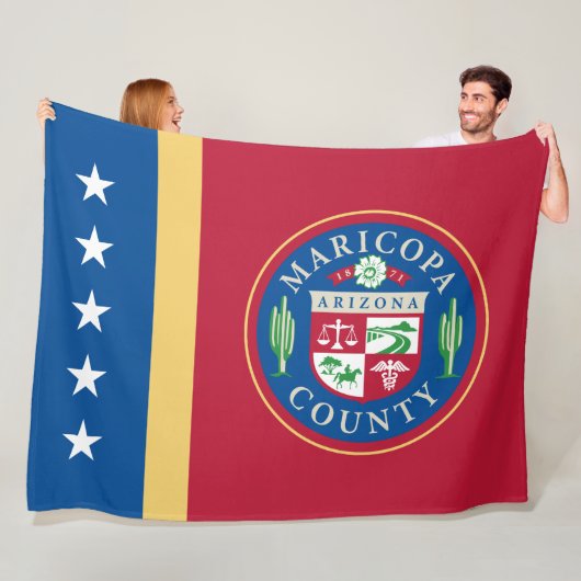 Couverture Polaire Drapeau du comté de Maricopa (Arizona) (En situation)
