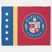 Couverture Polaire Drapeau du comté de Maricopa (Arizona) (Devant (Horizontal))