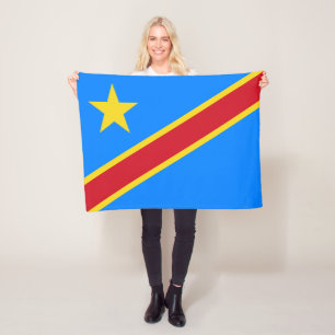 Couverture Polaire Drapeau du Congo Kinshasa