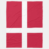 Couverture Polaire Drapeau du Danemark (Devant)