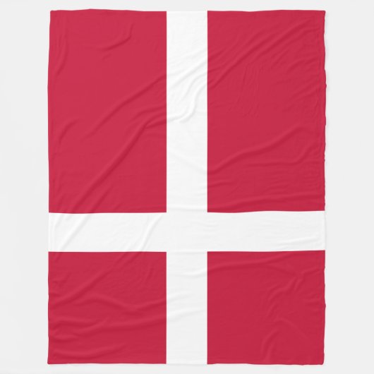 Couverture Polaire Drapeau du Danemark (Devant)