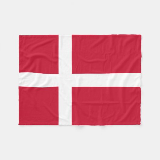 Couverture Polaire Drapeau du Danemark (Devant (Horizontal))