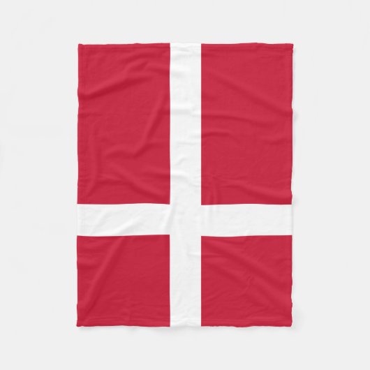 Couverture Polaire Drapeau du Danemark (Devant)