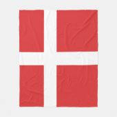 Couverture Polaire Drapeau du Danemark (Devant)