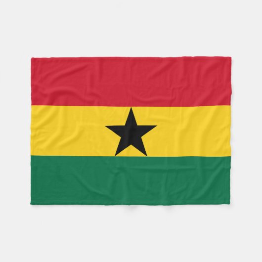 Couverture Polaire Drapeau du Ghana (Devant (Horizontal))
