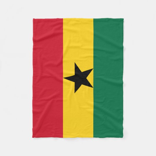 Couverture Polaire Drapeau du Ghana (Devant)