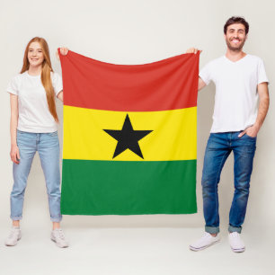 Couverture Polaire Drapeau du Ghana