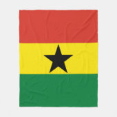 Couverture Polaire Drapeau du Ghana (Devant)