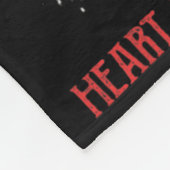 Couverture Polaire Drapeau du guerrier des maladies cardiaques (Coin)