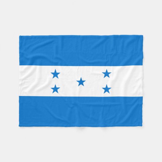 Couverture Polaire Drapeau du Honduras (Devant (Horizontal))