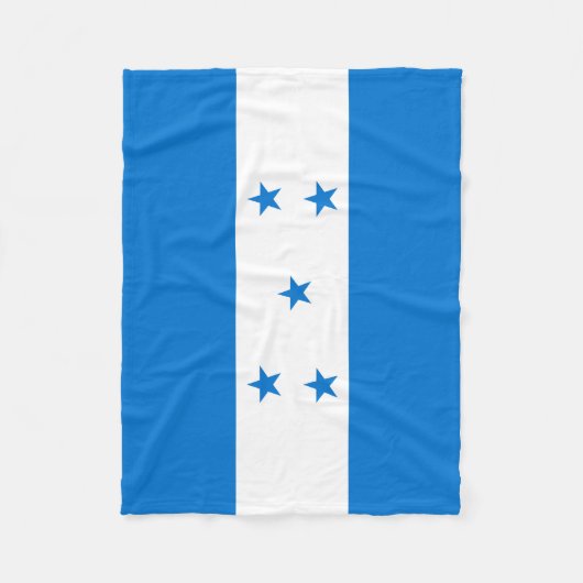 Couverture Polaire Drapeau du Honduras (Devant)