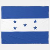 Couverture Polaire Drapeau du Honduras (Devant (Horizontal))