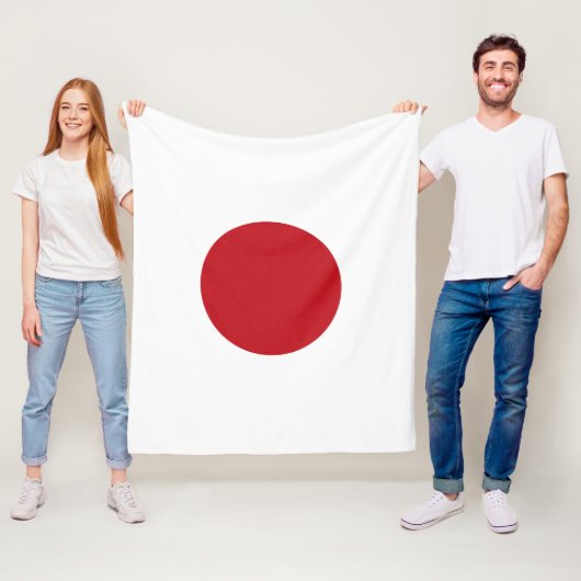 Couverture Polaire Drapeau du Japon (En situation)