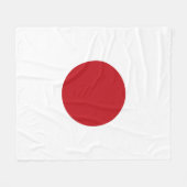 Couverture Polaire Drapeau du Japon (Devant (Horizontal))