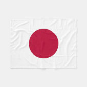 Couverture Polaire Drapeau du Japon (Devant (Horizontal))