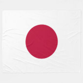 Couverture Polaire Drapeau du Japon (Devant (Horizontal))