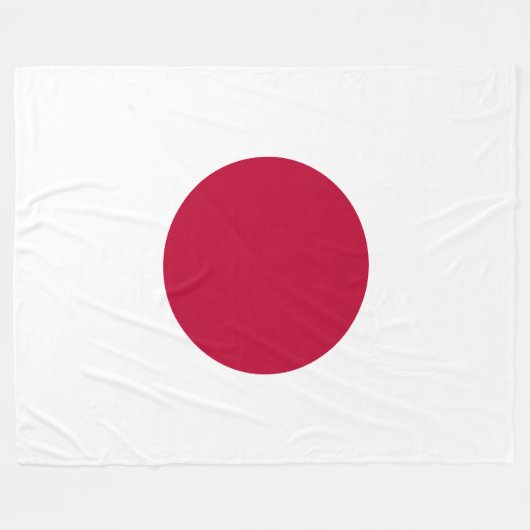 Couverture Polaire Drapeau du Japon (Devant (Horizontal))