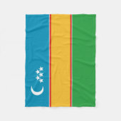 Couverture Polaire Drapeau du Karakalpakstan (Devant)