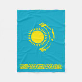 Couverture Polaire Drapeau du Kazakhstan (Devant)